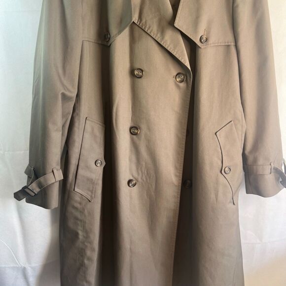 Christian Dior Monsier Mens Double Breasted Classic Trench Coat Size 46R - Picture 5 of 15